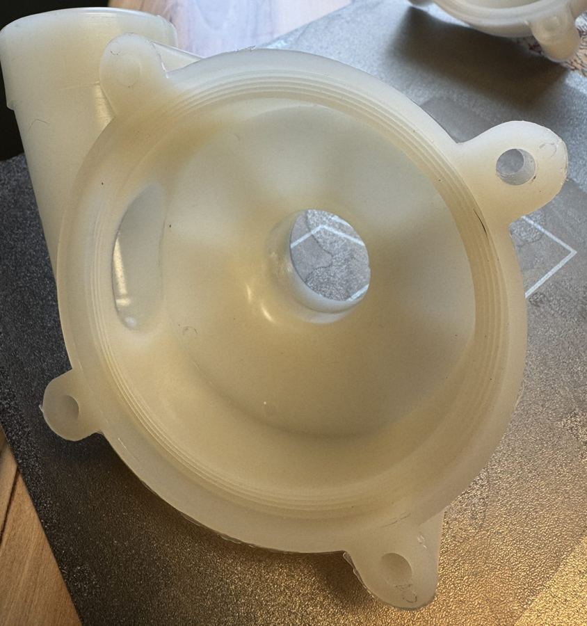 Original pump casing before reverse engineering