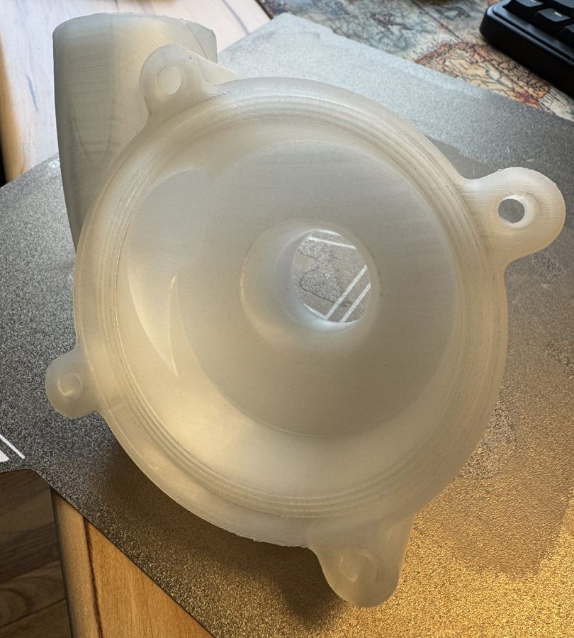 REV2 redesigned pump casing with revised discharge volute